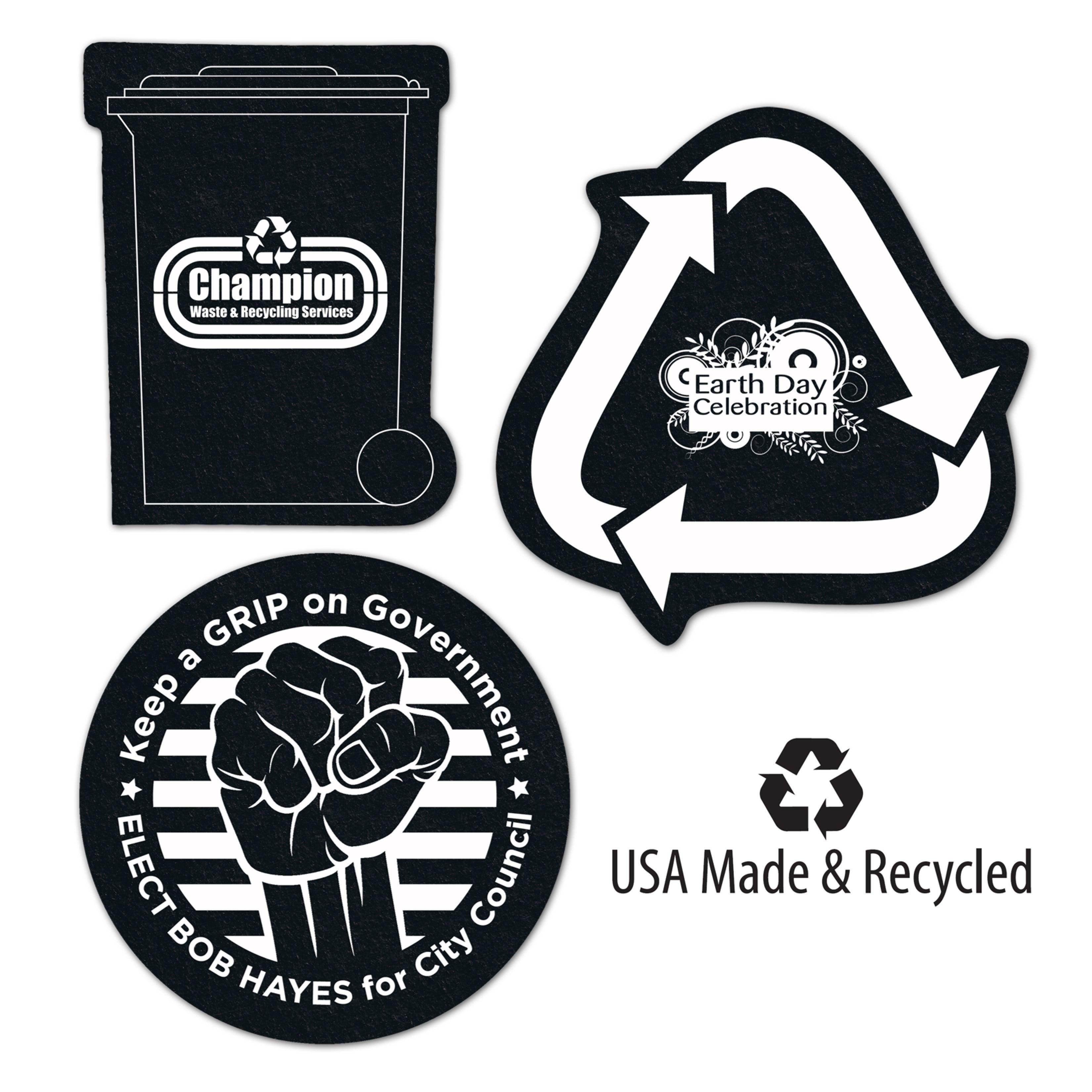 Jar Openers Recycled Tires Multiple Shapes Eco Promotional Products